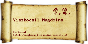 Viszkocsil Magdolna névjegykártya